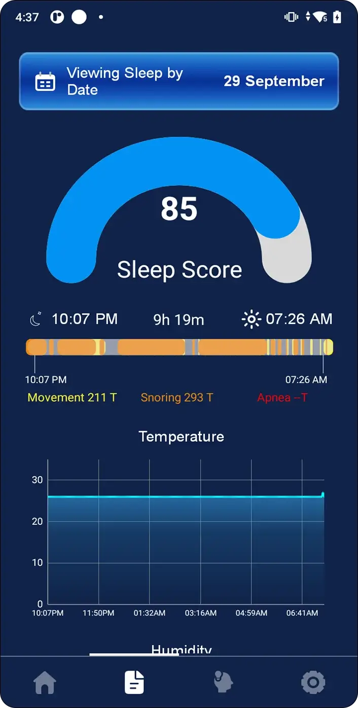 Analyzes Temperature - SleepOrora